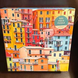 Galison Cinque Terre puzzle.  500 pieces.  Excellent condition. poster Complete